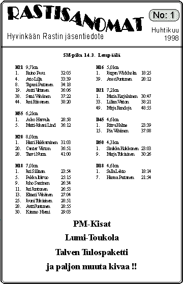 Rasa 1-98 Kansi